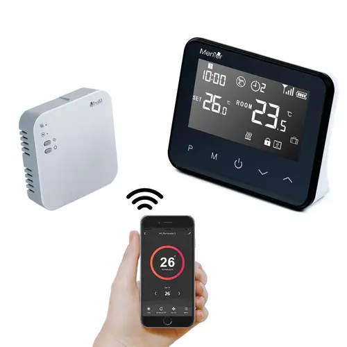 Termostat Smart wireless Mentor TSW009 WiFi LCD 2xAA Premium