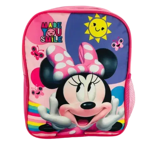 Ghiozdan  Minnie Mouse, 26x32x10cm, impermeabil, cu bretele reglabile