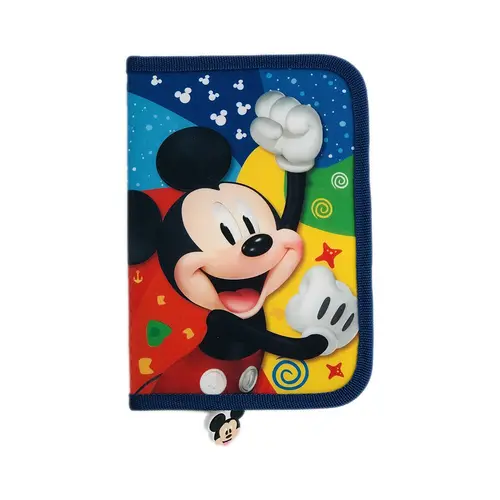 Penar 1 fermoar 2 flapsuri Mickey, 21 x 14 x 3,5 cm