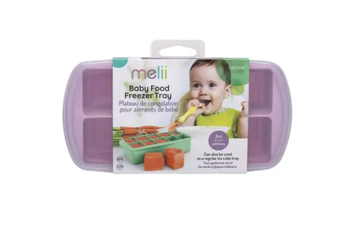 Recipient refrigerare hrana bebe roz 59 ml x 10 cuburi Melii