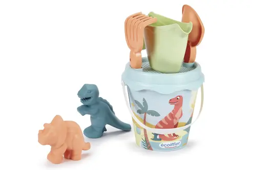 Set de joaca - Dino Bucket - Galetusa + 2 forme de nisip - Ecoiffier