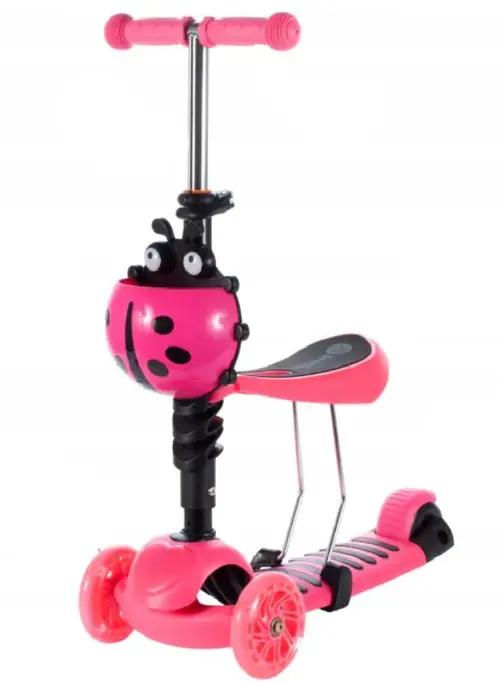 Trotineta Malplay Buburuza Tip Scooter Roz