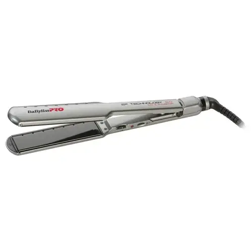 Placa de indreptat parul Profesionala BaByliss Pro 2073, invelis Nano-Titanium, pentru par umed si uscat, placi XXL 3.8 cm, 230°, Albastru