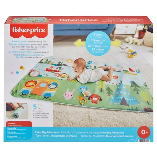 Covoras de joaca - Extra big aventures 150 cm - Fisher Price - Infant - Fisher-Price