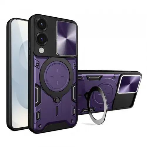 Husa pentru Samsung Galaxy S25 Edge S937, Techsuit, CamGuard Pro, Mov
