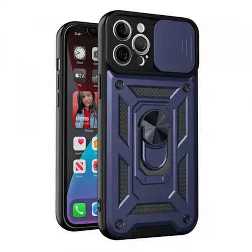 Husa pentru Apple iPhone 12 Pro, Techsuit, CamShield, Albastra