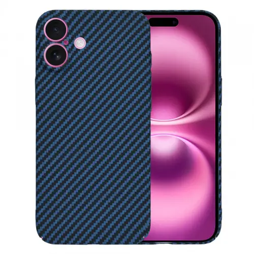 Husa pentru Apple iPhone 16 Plus, Techsuit, Carbonite FiberShell, Turcoaz
