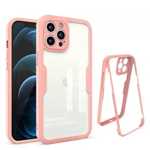 Husa pentru Apple iPhone 12 Pro Max, Techsuit, ColorVerse 360, Roz