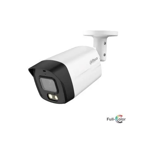 Camera de supraveghere Dahua HAC-HFW1509TLM-A-LED-0280B-S2 Bullet, analogica, 5MP, Full-color starlight, IR 40m, microfon, IP67