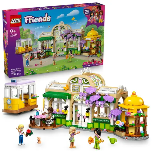 LEGO® Friends - Cafenea cu multe plante si florarie 42671, 1138 piese
