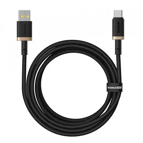 Cablu Date si Incarcare USB-A - USB-C Baseus Dura Series P10377802U01-02, 60W, 2m, Auriu