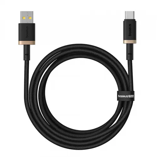 Cablu Date si Incarcare USB-A - USB-C Baseus Dura Series P10377802U01-02, 60W, 2m, Auriu