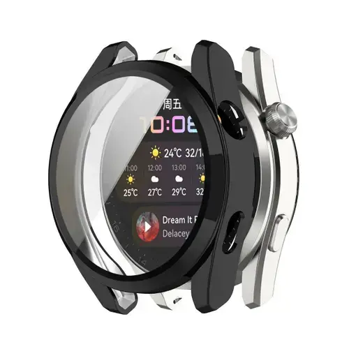 Husa Techsuit Defense360 Pro pentru Huawei Watch 3, Neagra