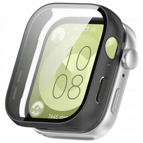 Husa Techsuit Defense360 Pro pentru Huawei Watch Fit 3, Neagra