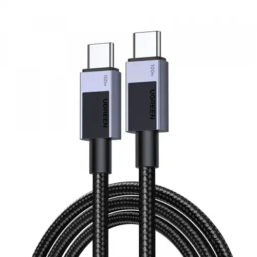 Cablu Date si Incarcare USB-C - USB-C UGREEN L512, 100W, 3m, Gri