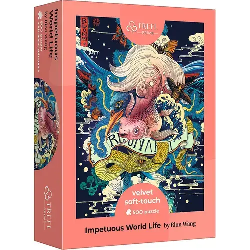 Puzzle 500 piese - Impetuous World Life - Velvet Soft-Touch - Trefl