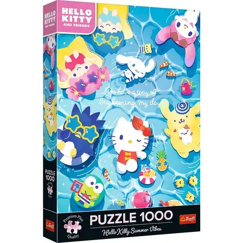 Puzzle Trefl din 1000 piese - Hello Kitty: Emoții de vară