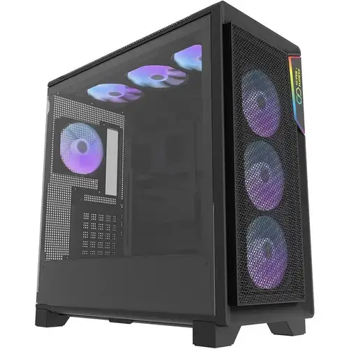 Carcasa Super Flower Zillion Direct D202, Middle Tower, Mesh, Negru