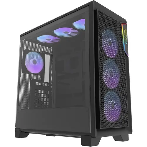 Carcasa Super Flower Zillion Direct D202, Middle Tower, Mesh, Negru