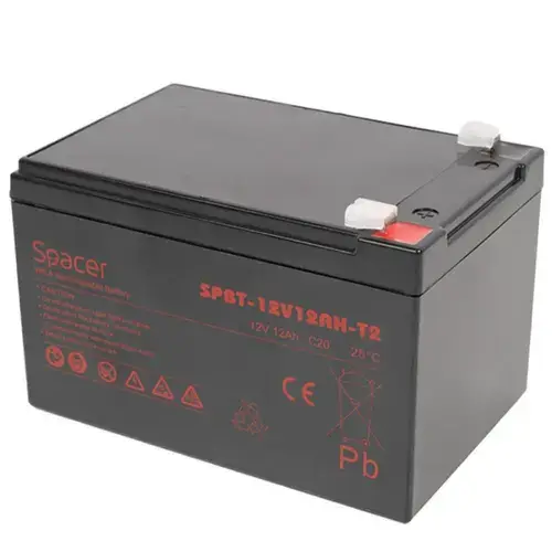 Acumulator UPS Spacer SPBT-12V12AH-T2, 12V, 12Ah