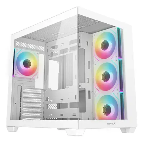 Carcasa Deepcool CG530 4F White, Middle Tower, Tempered glass, Alb
