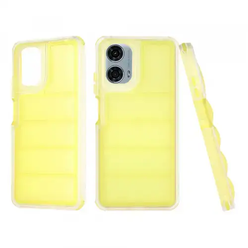 Husa pentru Motorola Moto G24 Power, Techsuit, Wave Shield, Galbena