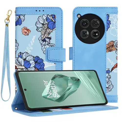 Husa pentru OnePlus 12, Techsuit, FlipCraft, Bleu