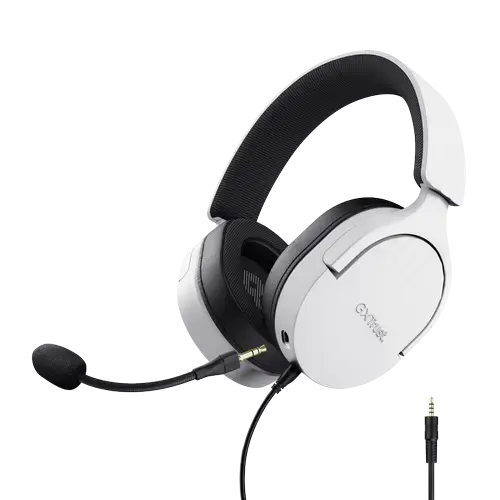 Casti Gaming Trust GXT 489 Fayzo, Jack 3.5 mm, Microfon, Alb