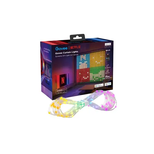 Banda LED Govee H70BCCA1 Curtain Lights Netflix 1, 5m x 1, 5m
