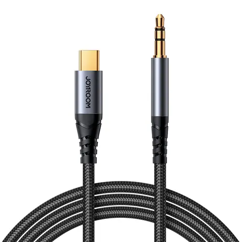 Cablu Audio USB-C - 3.5mm Joyroom, 1.2m, Negru SY-A07