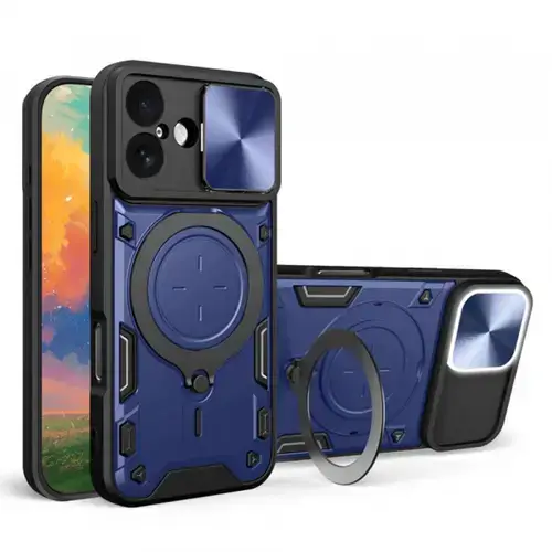 Husa pentru Apple iPhone 17, Techsuit, CamGuard Pro, Albastra