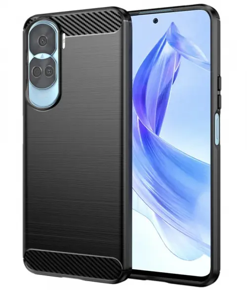 Husa pentru Honor 90 Lite, Techsuit, Carbon, Neagra