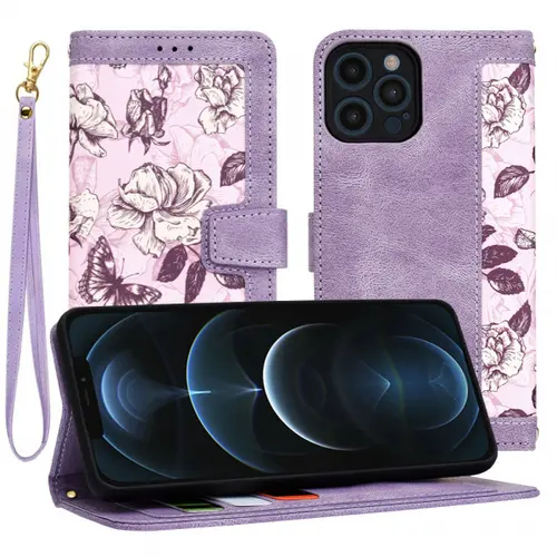 Husa pentru Apple iPhone 12 Pro Max, Techsuit, FlipCraft, Mov