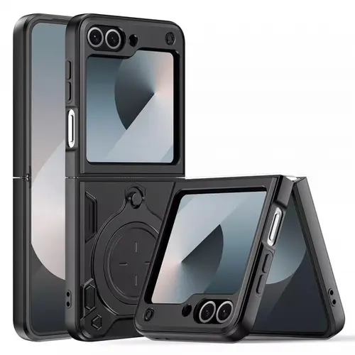 Husa Techsuit CamGuard Pro pentru Samsung Galaxy Z Flip6 F741, Neagra