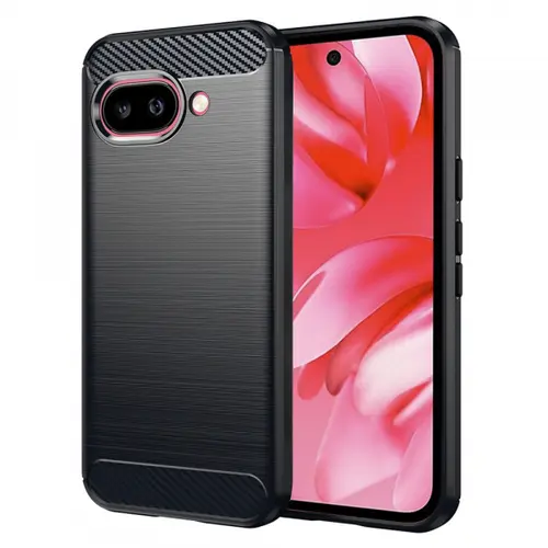 Husa Techsuit Carbon pentru Google Pixel 9a, Neagra