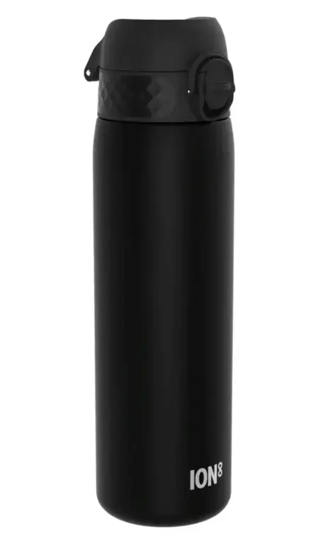 Sticla apa Slim, recyclon, 500ml, Ion8, Negru