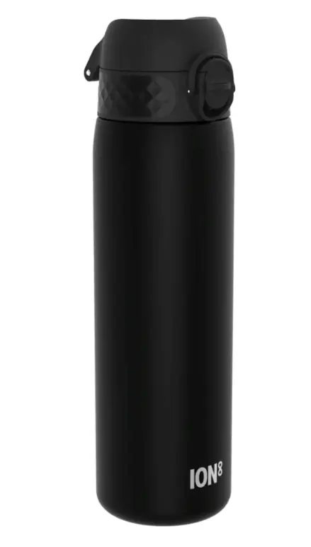 Sticla apa Slim, recyclon, 500ml, Ion8, Negru