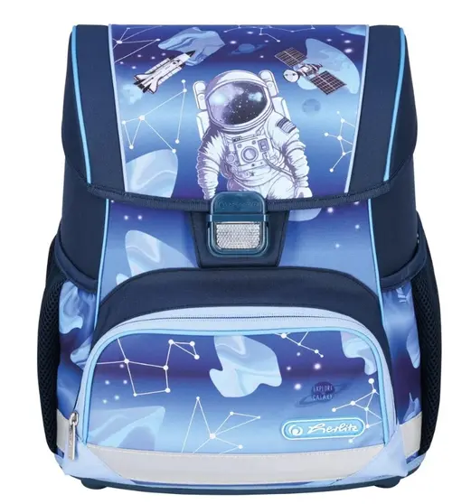 Ghiozdan neechipat Herlitz Loop, dimensiune 37 x 31 x 22 cm, motiv Cosmic Explorer