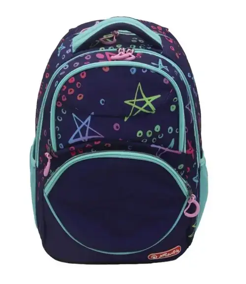 Rucsac Herlitz Zipper Cube, dimensiune 43 x 29 x 22 cm, motiv Stars
