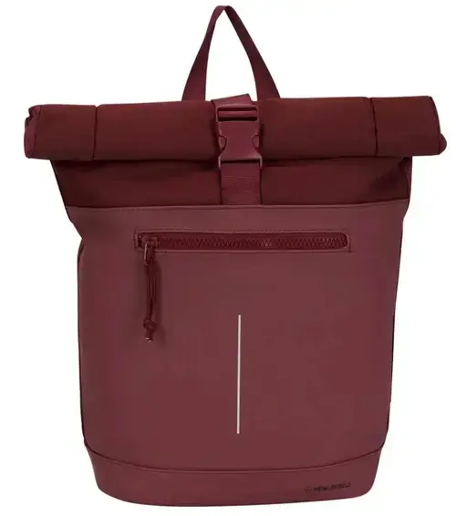 Rucsac NEW REBELS Bruce New york Rolltop, dimensiune 30 x 12 x 43 cm, Rosu