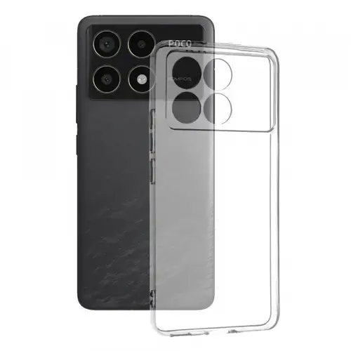Husa Techsuit Clear pentru Poco F6 Pro,  Transparenta