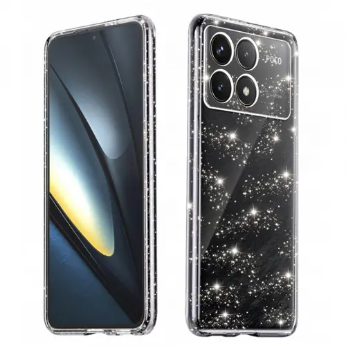 Husa Techsuit SparkleSkin pentru Poco F6 Pro,  Transparenta