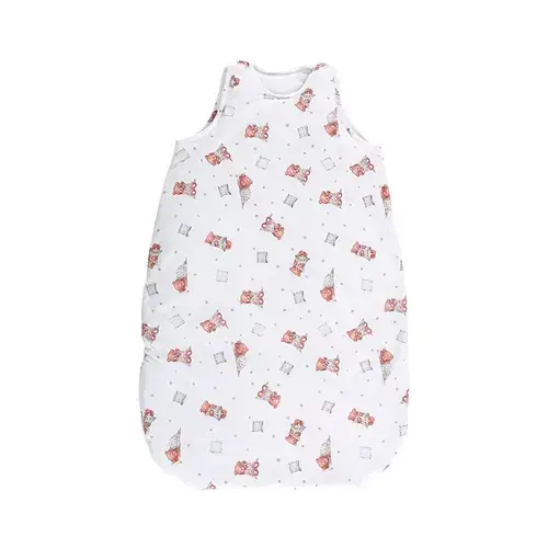 Sac de dormit de vara Lorelli Bears & Pillows Beige, 85 cm, 12-18 luni, bumbac ranforce