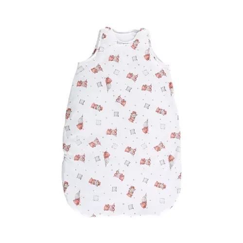 Sac de dormit de vara Lorelli Bears & Pillows Beige, 85 cm, 12-18 luni, bumbac ranforce