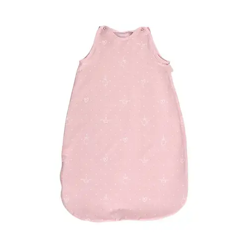 Sac de dormit de vara Lorelli Bear Pink, 85 cm, 12-18 luni, bumbac ranforce