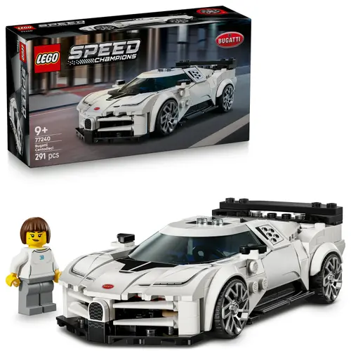 LEGO® Speed Champions - Hipermasina sport Bugatti Centodieci 77240, 291 piese