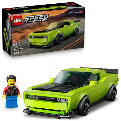 LEGO® Speed Champions - Masina sport Dodge Challenger SRT Hellcat 77237, 390 piese