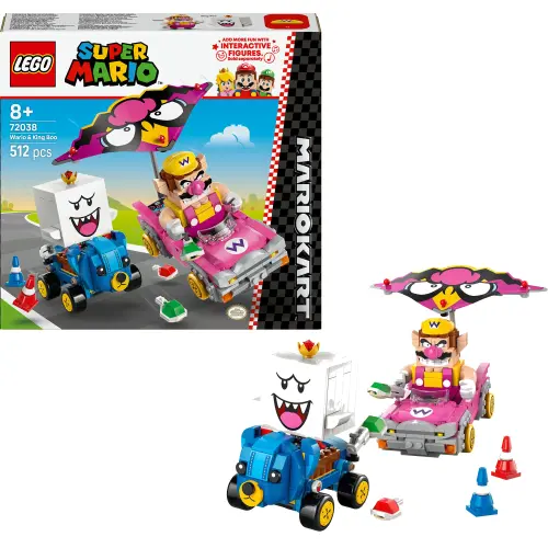 LEGO® Super Mario - Mario Kart™ – Wario si King Boo 72038, 512 piese