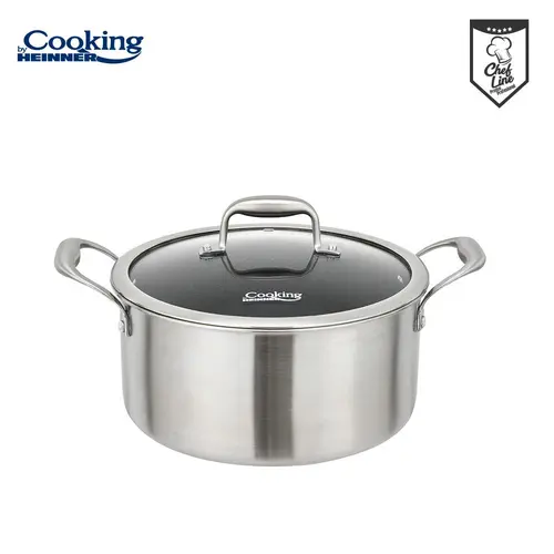 Semioala cu capac Heinner TITANIUM3, 20 x 10 cm, 2.8 L