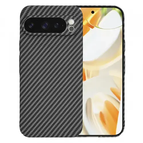 Husa Techsuit Carbonite FiberShell pentru Google Pixel 9 Pro,  Neagra